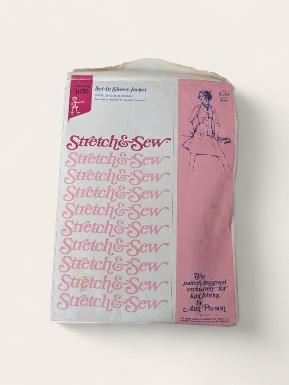 1974 stretch and sew sewing pattern